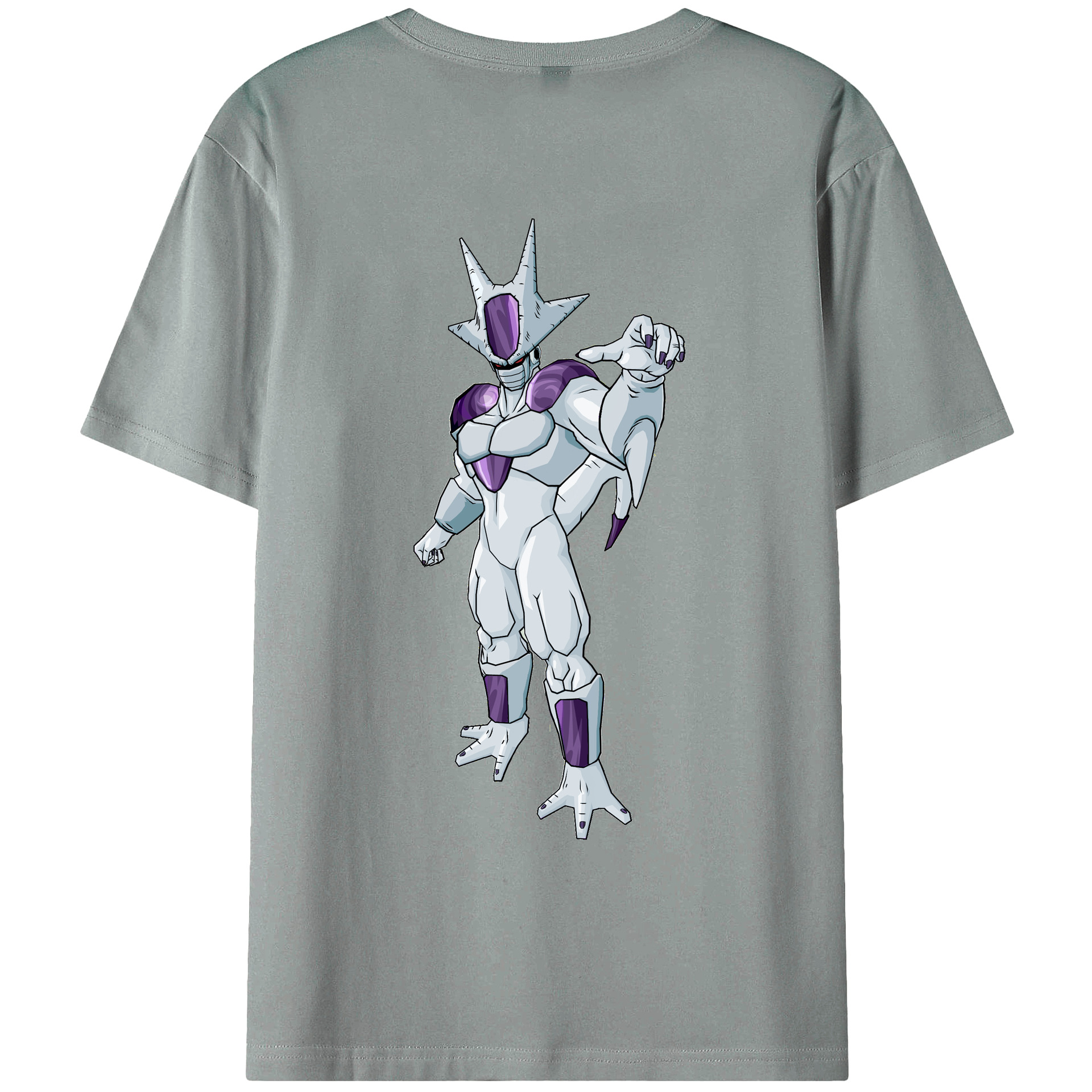 （画像用） ドラゴンボール クウラ DRAGON BALL Cooler Coora 綿100％ メンズ半袖Tシャツ（バックプリント） 通気性